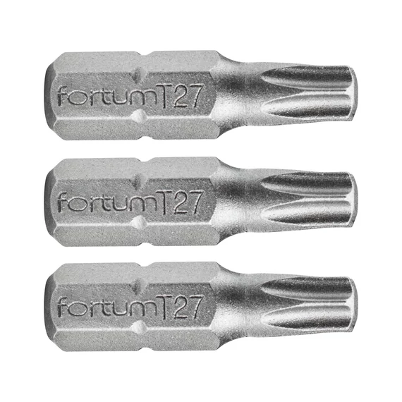 Fortum Torx behajtóhegy, S2 acél, T 40x25mm, 3db