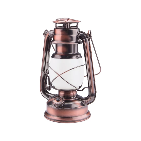 Extol LED viharlámpa, dekorációs, fehér+láng hatású sárga fényű, elem nélkül, 15×11.5×23.5cm