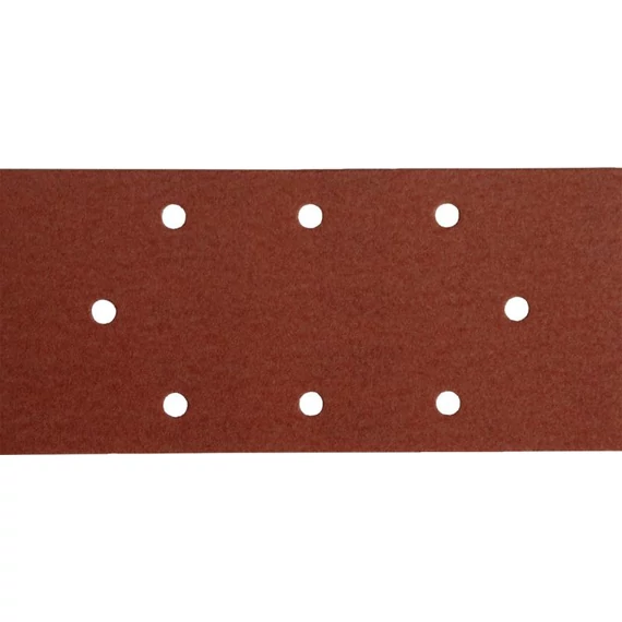 csiszolópapír, lyukas klt. 10db, 93×190 mm, 8 db lyukkal, P100, 407112/407113/407115-höz