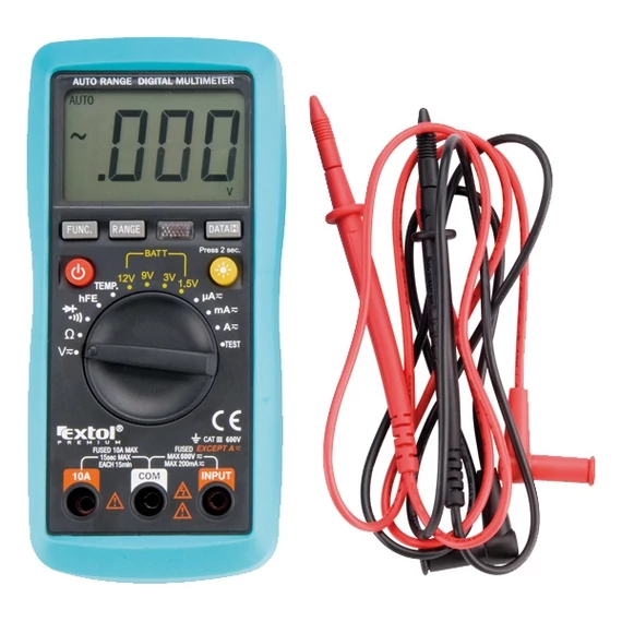 Extol digitális multiméter, Amper, Volt, Ohm mérő