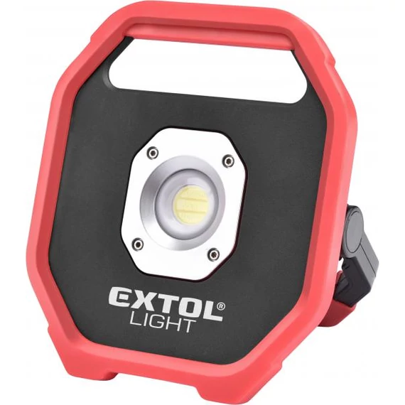 Hordozható LED lámpa, elemes reflektor, 10W; 1200 Lm, IP54, 0,67 kg