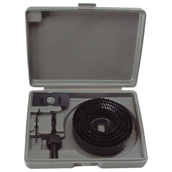 Körkivágó készlet fához (műanyag dobozban, 8db, 1", 64-127 mm)