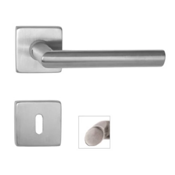 Elypse inox négyzetrozettás kilincs