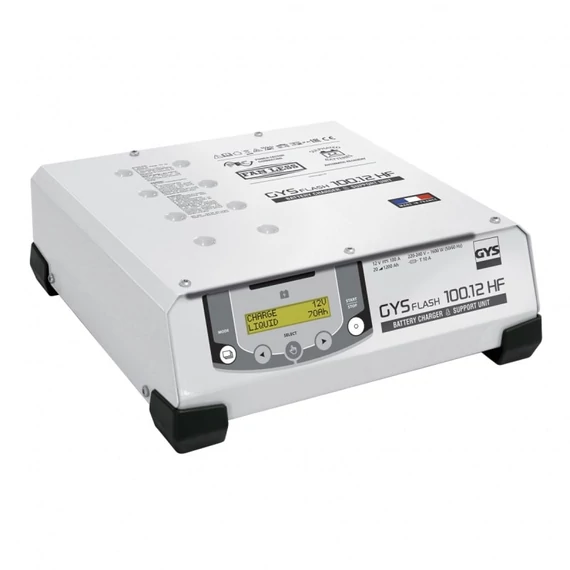 Mastroweld GYSFLASH 100.12 HF inverteres akkumulátortöltő, 12V, 5m