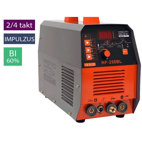 Mastroweld HP-250 BL hegesztő inverter, 230V, 200A