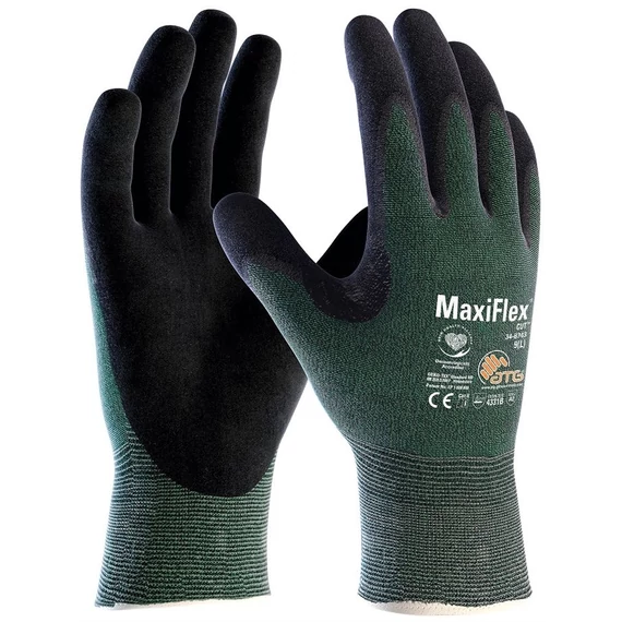 ATG MaxiFlex Cut 34-8743 vágásbiztos, mártott kesztyű, 9