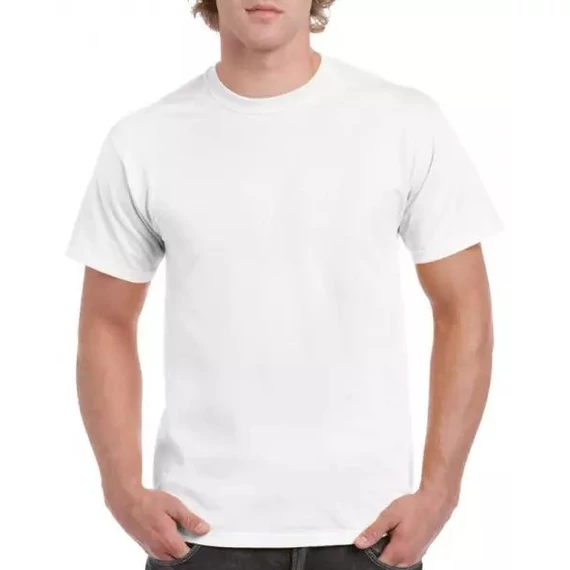 Gildan Heavy Cotton póló, fehér, 3XL