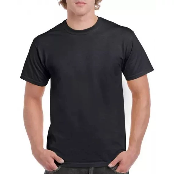 Gildan Heavy Cotton póló, fekete, XL