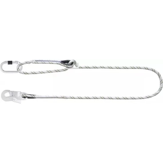 Kratos 2 m hosszú rögzítőpánt, munkapozícionáló, 2 csavaros acélkarabiner, 17mm nyitótávolsággal