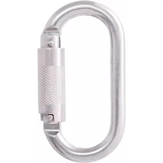 Kratos acél karabiner negyedfordulatos zárral, 16mm nyitótávolsággal