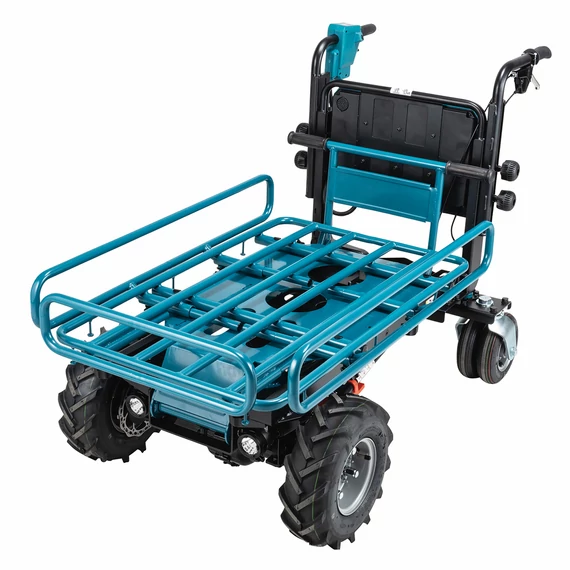 Makita DCU604Z akkus talicska, rács felépítménnyel 300kg, 2x18V LXT Li-ion (akku és töltő nélkül)