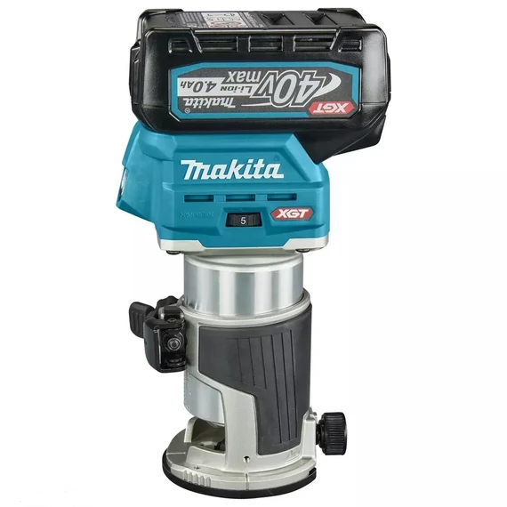 Makita RT001GM202 kombinált akkus élmaró, 40V XGT Li-Ion, 2x4,0Ah