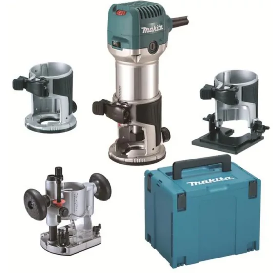 Makita RT070C élmaró készlet kofferban, 6/8mm, 710W