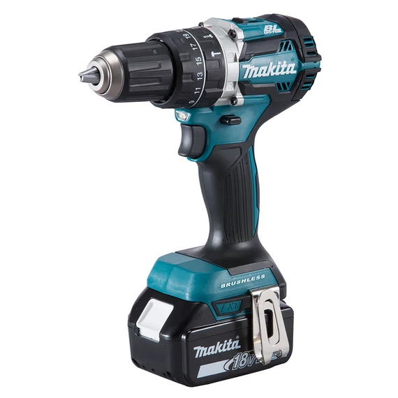 Makita DHP484RTJ akkus ütvefúró-csavarbehajtó, 18V, 13mm (2x5Ah akku és töltő)