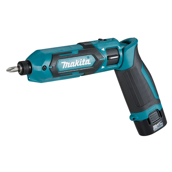 Makita TD022DSE akkus ütvecsavarozó 7.2V Li-Ion, 1/4&quot;, 2x1.0Ah