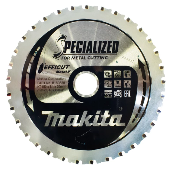 Makita Efficut körfűrészlap fémre, 150x20mm, Z33