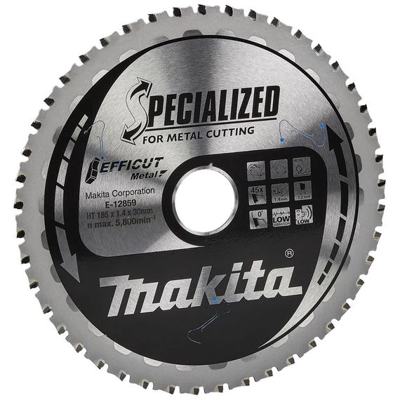 Makita Efficut körfűrészlap fémre, 185x30mm, Z45