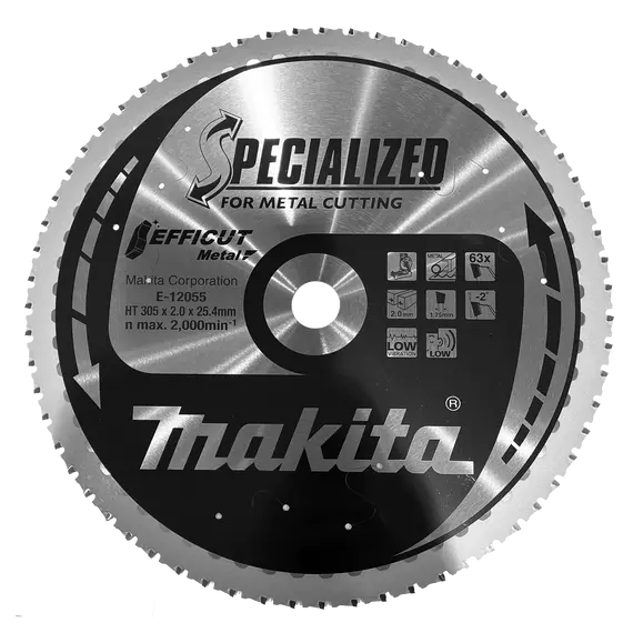 Makita Efficut körfűrészlap fémre, 305x25.4mm, Z63