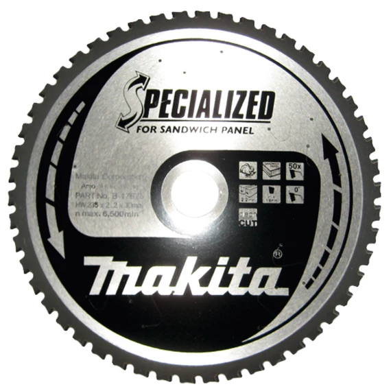 Makita Specialized körfűrészlap szendvicspanelhez, 235x30mm, 50fog