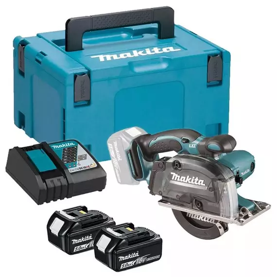 Makita DCS553 akkus fémdaraboló, 18V, 150mm, kofferban (2db 5Ah akkuval és töltővel)