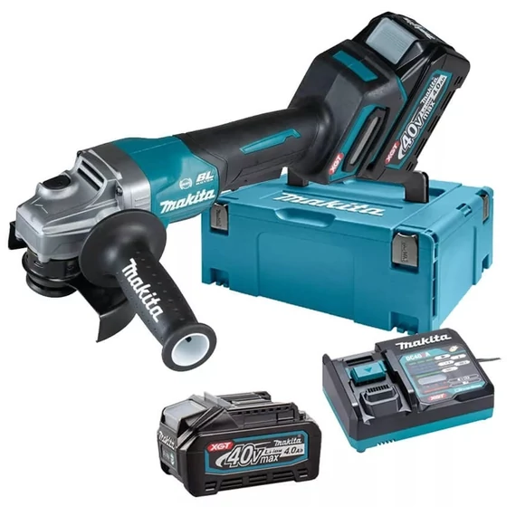 Makita GA026G akkus sarokcsiszoló, 40V, 125mm, kofferban (2db 4Ah akkuval és töltővel)
