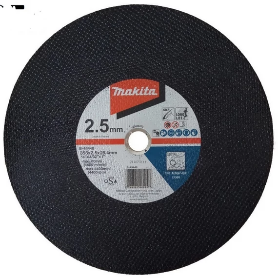 Makita vágókorong acélhoz gyorsdarabolókhoz, 355x2.5mm, 25db