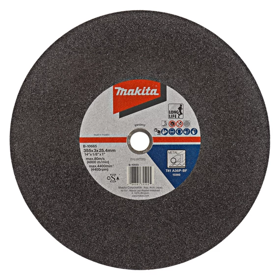 Makita vágókorong acélhoz gyorsdarabolókhoz, 355x3mm, 5db