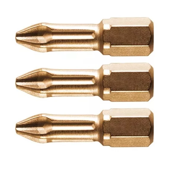 Makita bithegy, gyémánt bevonat, PH2, 25mm, 1/4&quot;, 3db