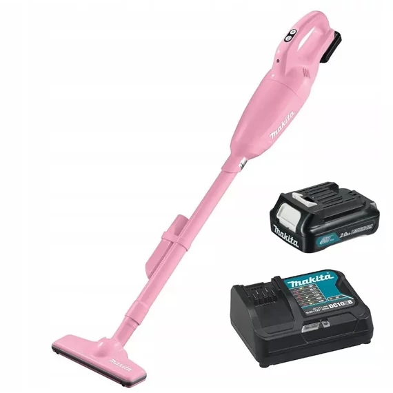 Makita CL108FDSAP akkus porszívó, 12V CXT Li-Ion, 1x2.0Ah, pink