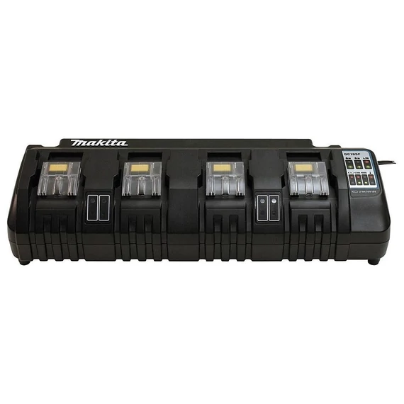 Makita DC18SF akkutöltő, 4 portos, LXT, 14.4-18V, Li-ion