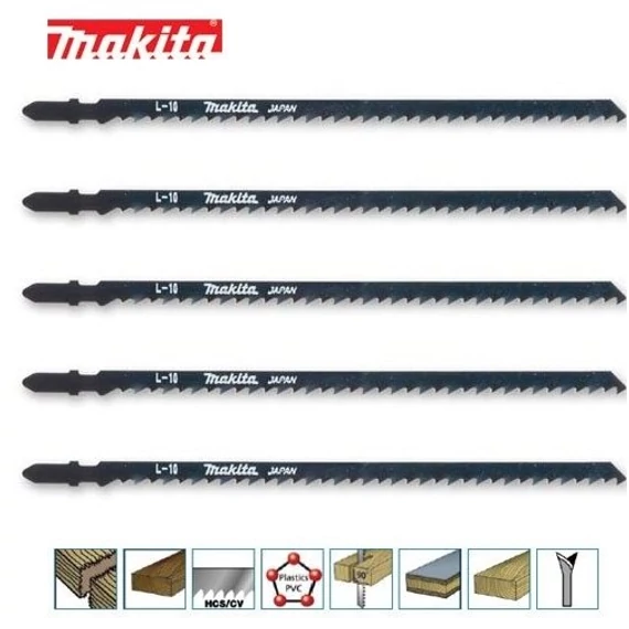 Makita HCS L-10 szúrófűrészlap fa, TPI:6, L:180mm 5db 