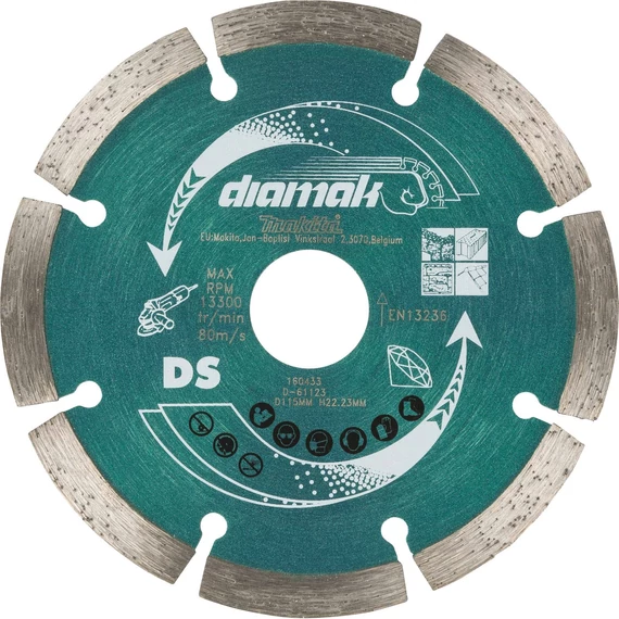 Makita Diamak szegmentált gyémánttárcsa 115mm