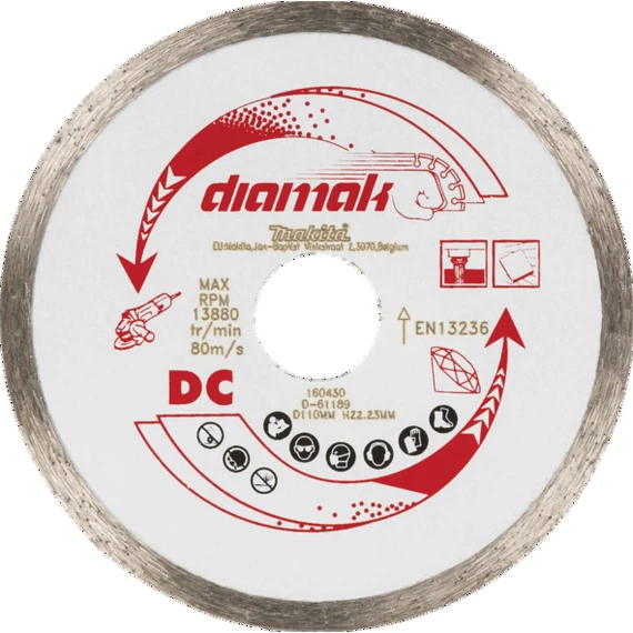 Makita Diamak folyamatos gyémánttárcsa 115mm