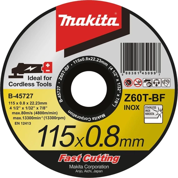 Makita Inox vágókorong 115x0,8 mm