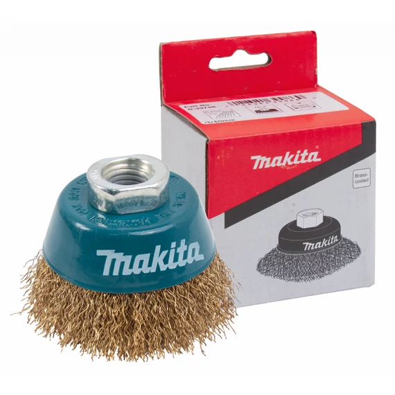 Makita hullámos drótkorong csésze 60mm M14 sárgaréz