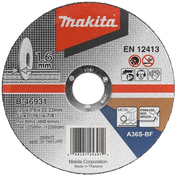 Makita Inox vágókorong 125x1,6mm