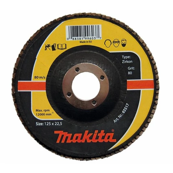 Makita lamellás csiszolótárcsa 115mm K80 Inox