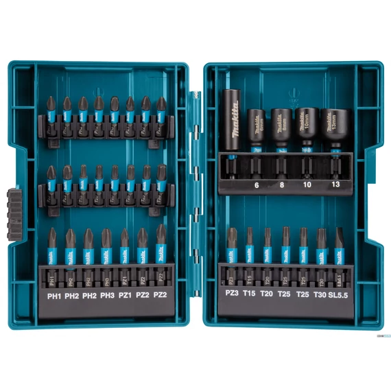 Makita Impact Black bit- és dugókulcskészlet, 1/4", 35db