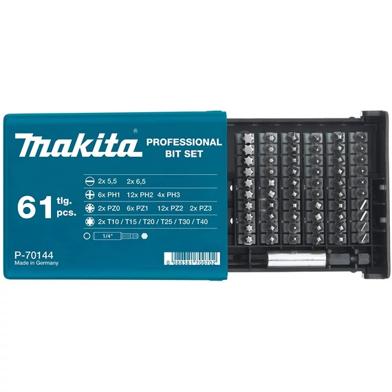 Makita bitkészlet 61db-os 