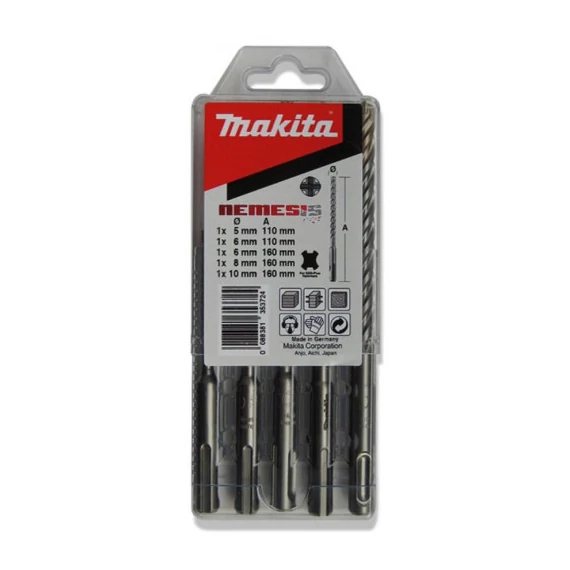 Makita Nemesis fúrószárkészlet 5,6x110mm; 6,8,10x160mm