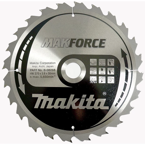 Makita Makforce körfűrészlap 270x30mm Z24
