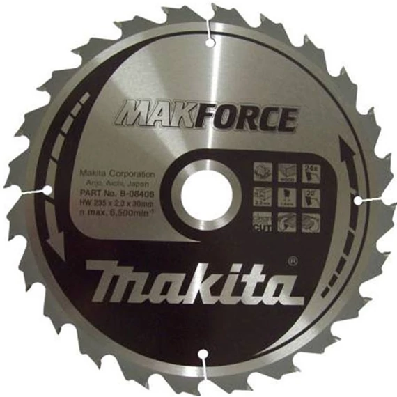 Makita Makforce körfűrészlap 235x30mm Z24