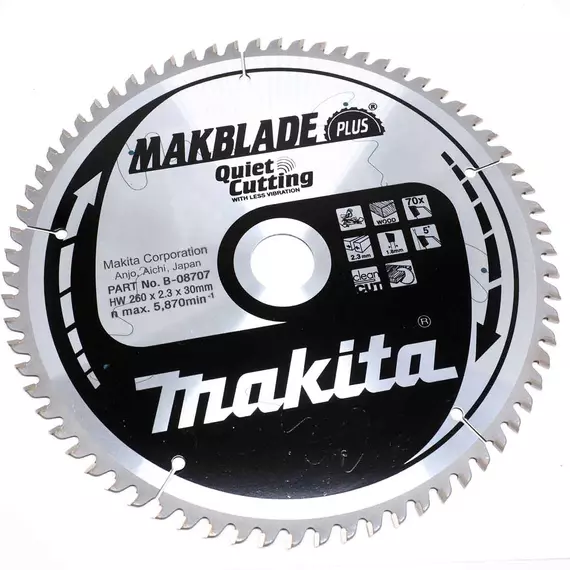 Makita Makblade plus körfűrészlap 260x30mm Z70