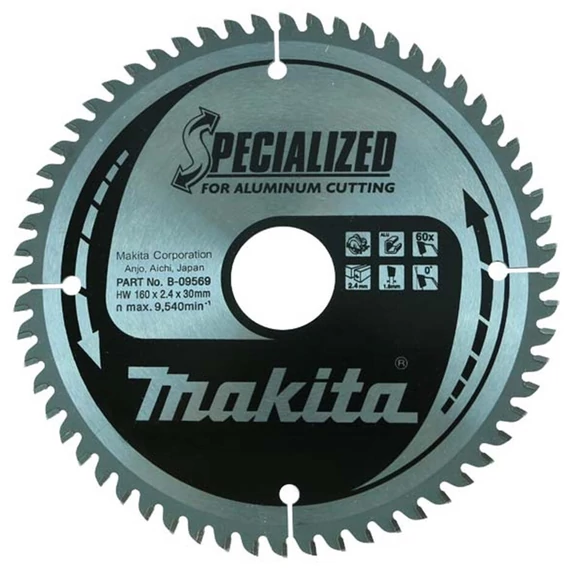 Makita Specialized körfűrészlap, alu 160x30mm Z60