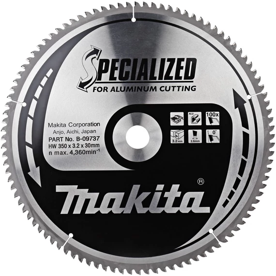 Makita Specialized körfűrészlap, alu 350x30mm Z100