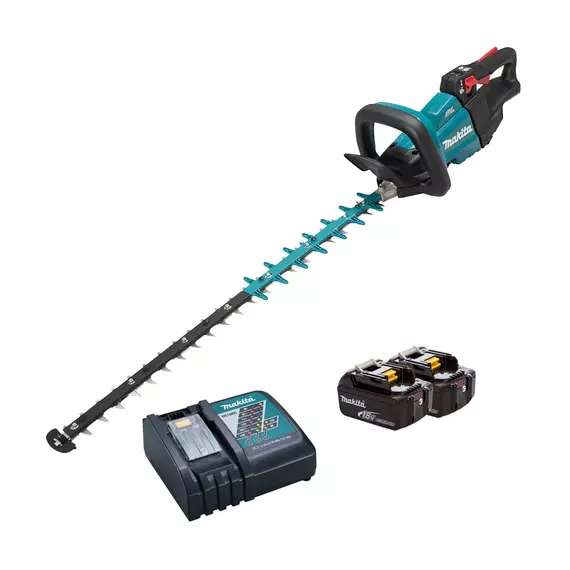 Makita DUH751 akkus sövényvágó 2x18V, 75cm (2db 5Ah akkuval és töltővel)