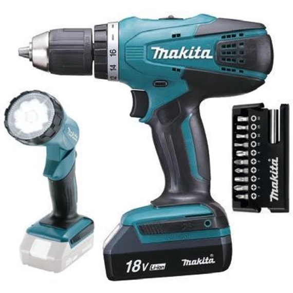 Makita DF457DWLX1 Akkus Fúró- Csavarbehajtó 18V