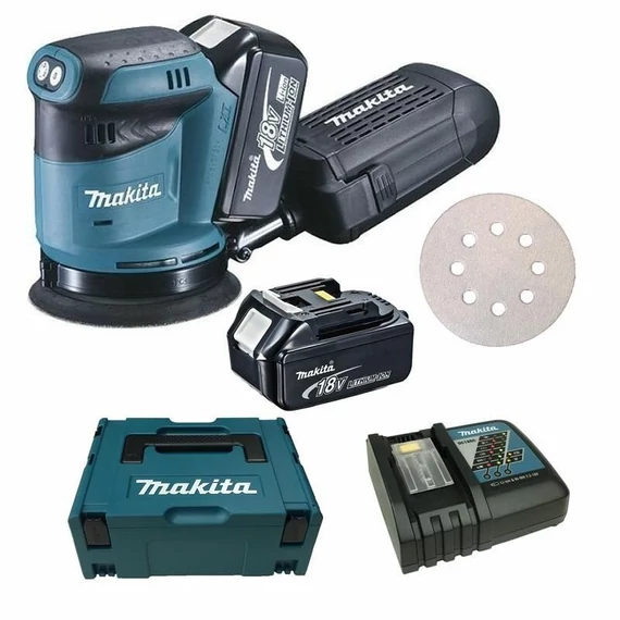 Makita DBO180RTJ 18V Li-Ion excentercsiszoló 2x5,0ah