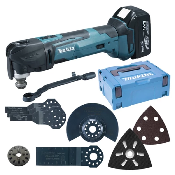 Makita DTM51RTJX4 18V LXT Li-ion multifunkciós gép készlet 2x5,0Ah + tartozékok