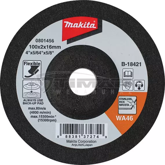 Makita INOX vágótárcsa, 115x2mm